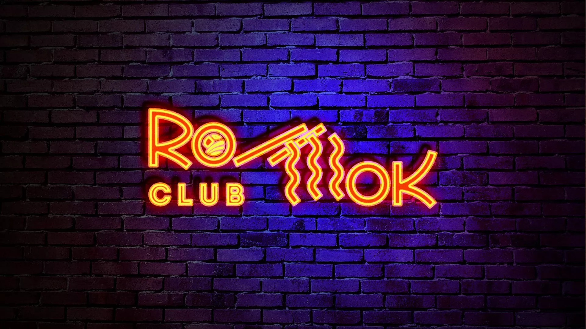 Разработка интерьерной вывески суши-бара «Roll Wok Club» в Нальчике